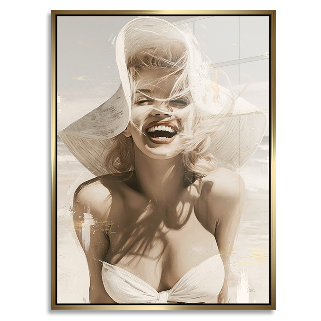 Marilyn Monroe Summer Smile Acrylglasbild