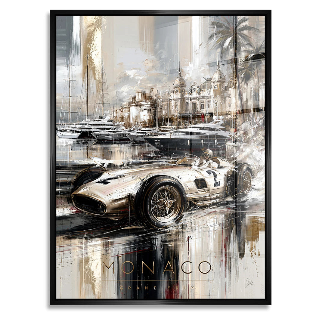Monaco Pole Position Acrylglasbild