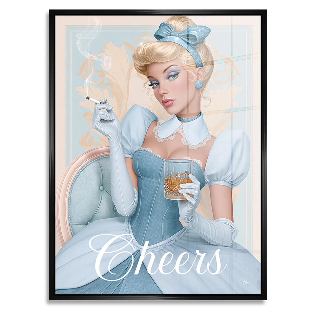 Cinderella Cheers Acrylglasbild