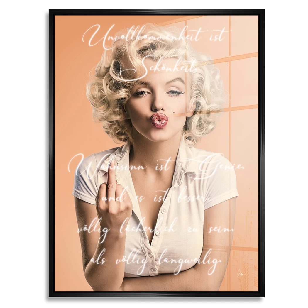 Marilyn Monroe Statement Acrylglasbild