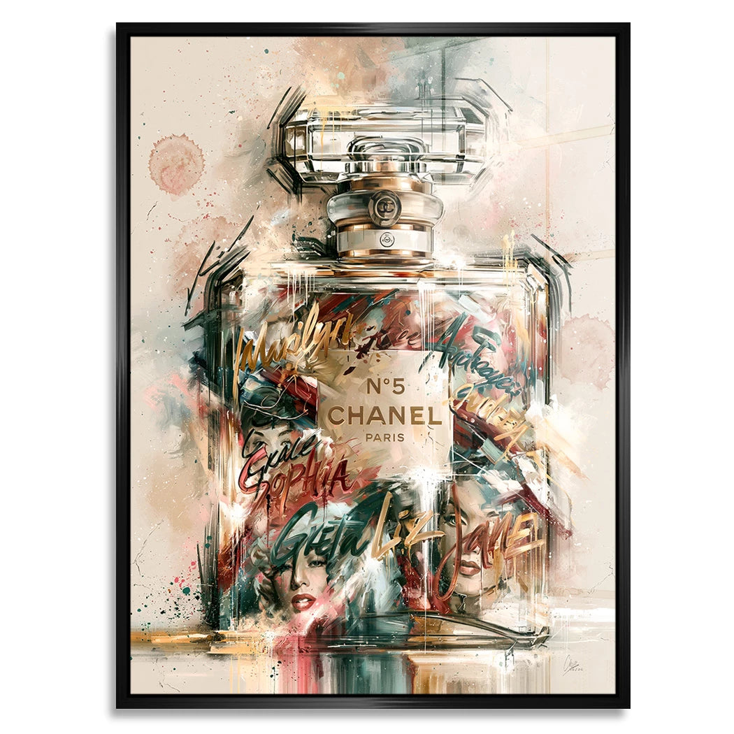 Chanel Popflakon Acrylglasbild