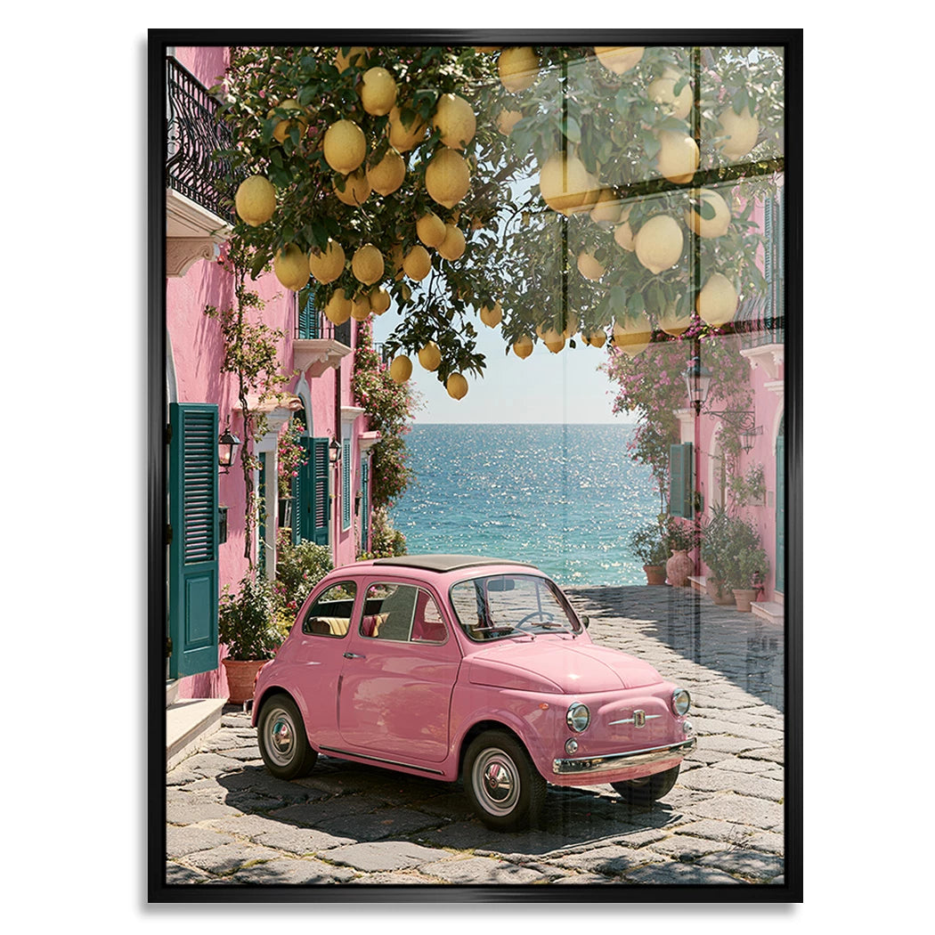 Rosa Cinquecento Acrylglasbild