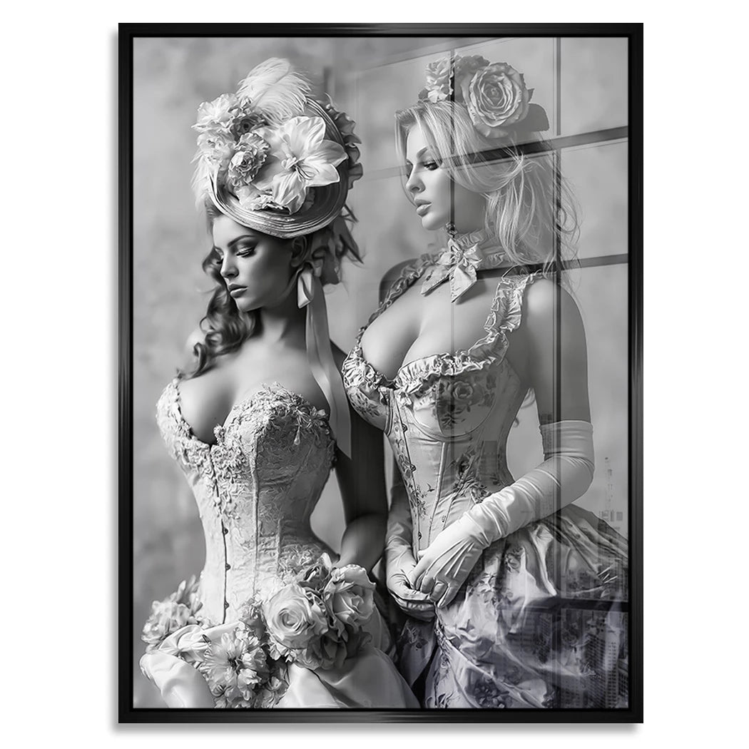 Barock Damen Acrylglasbild