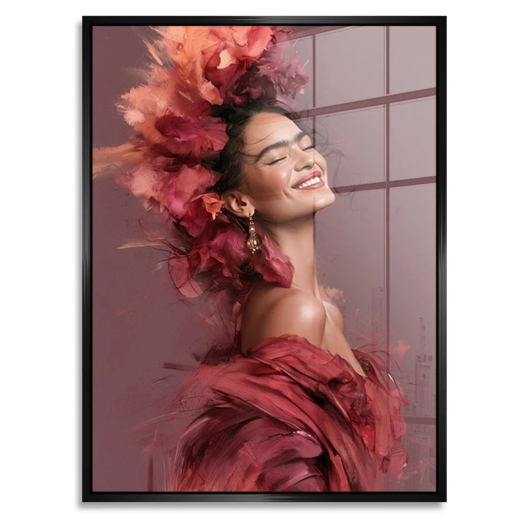 Frida Kahlo Rosenrausch Acrylglasbild