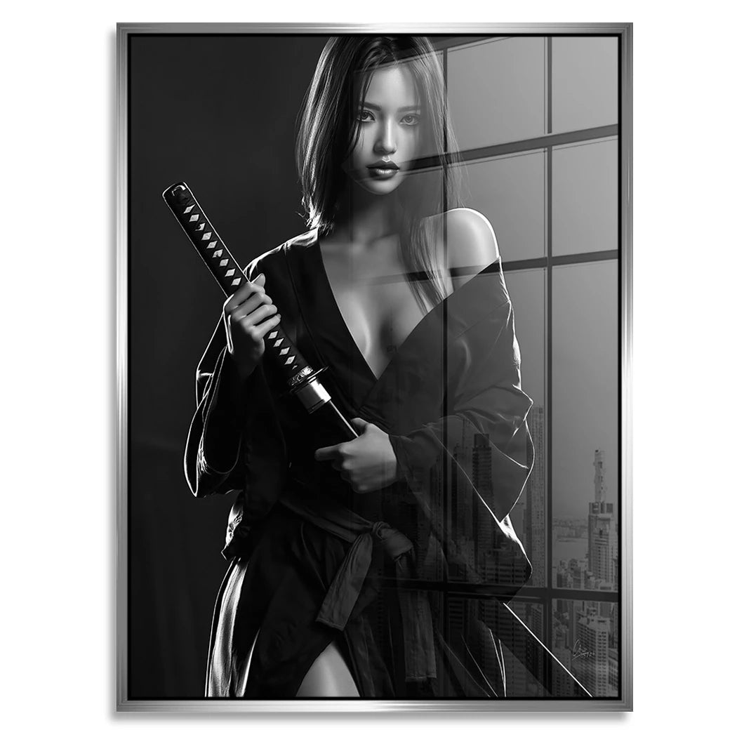 Katana Goddess Acrylglasbild