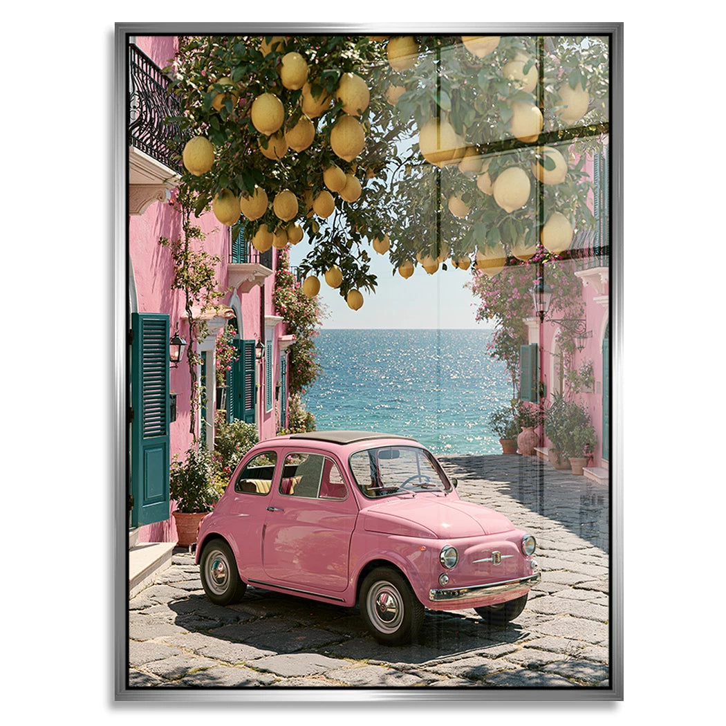 Rosa Cinquecento Acrylglasbild