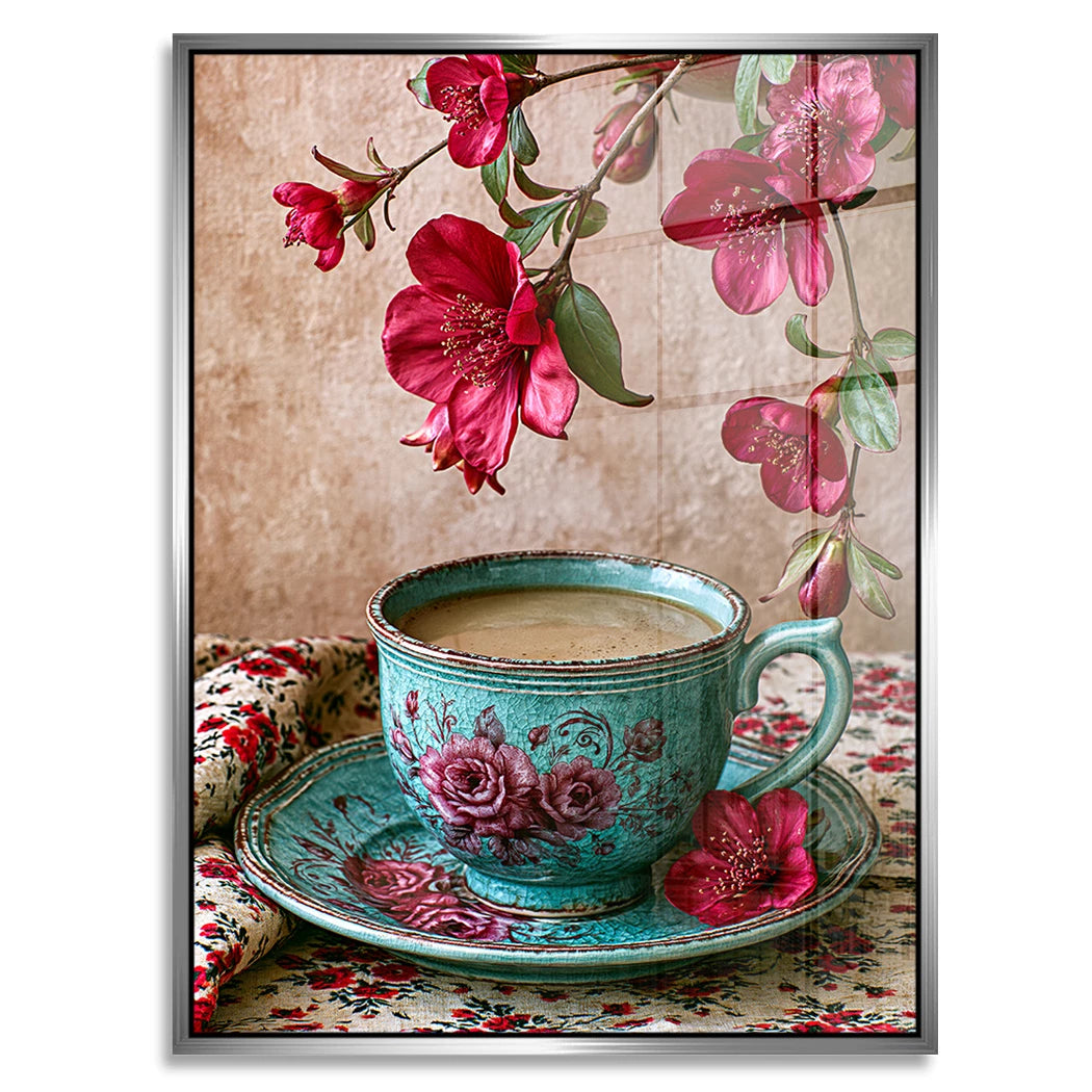 Blütenkaffee Harmonie Acrylglasbild
