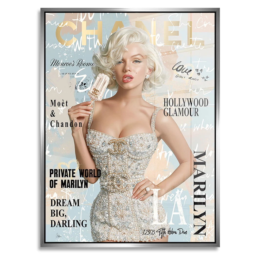 Marilyn Eis Glamour Acrylglasbild