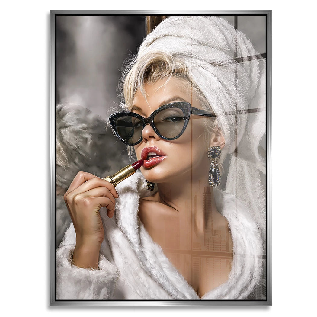 Marilyn Rouge Acrylglasbild