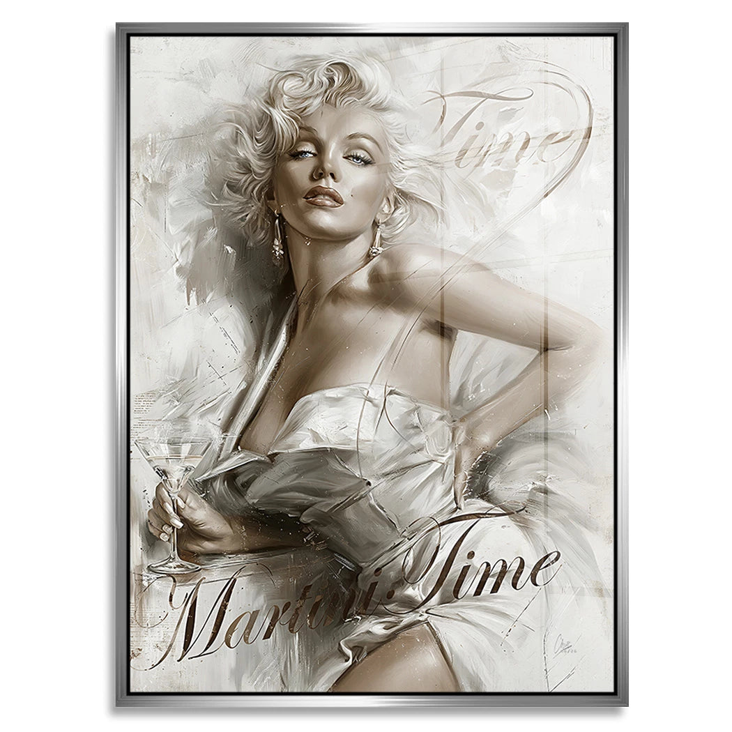 Marilyn Monroe Martini Time Acrylglasbild