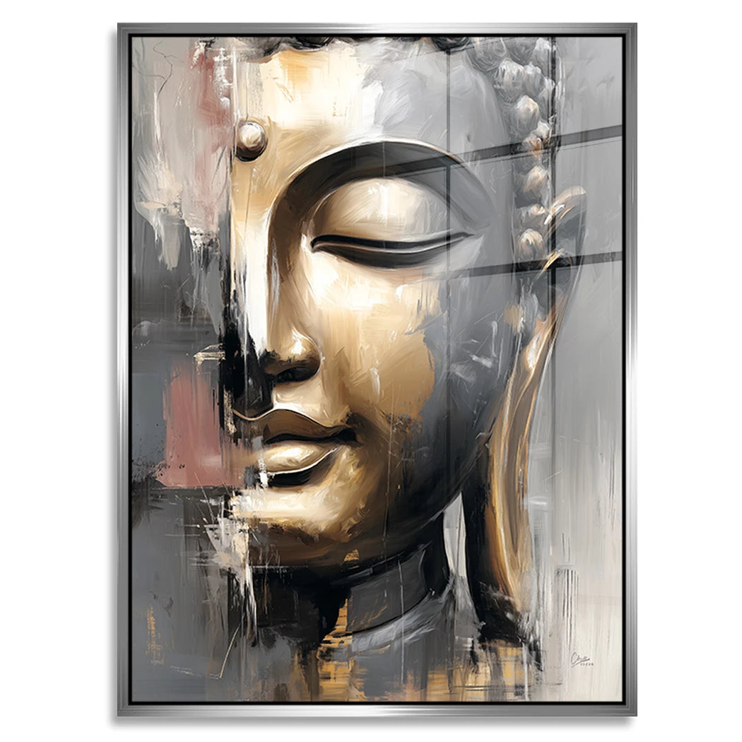 Buddha Gold Acrylglasbild