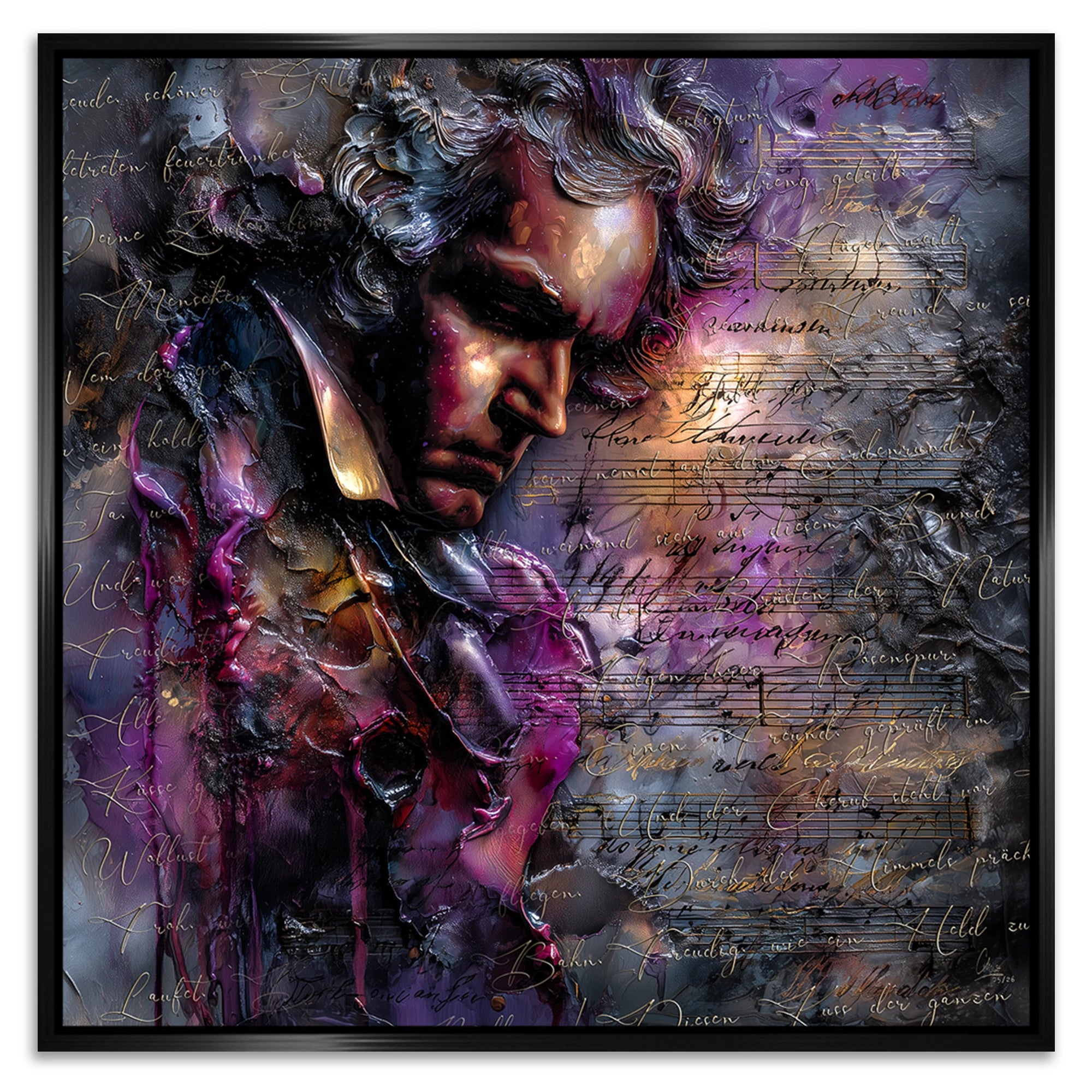Beethoven Sinfonie Alu Dibond Wandbild