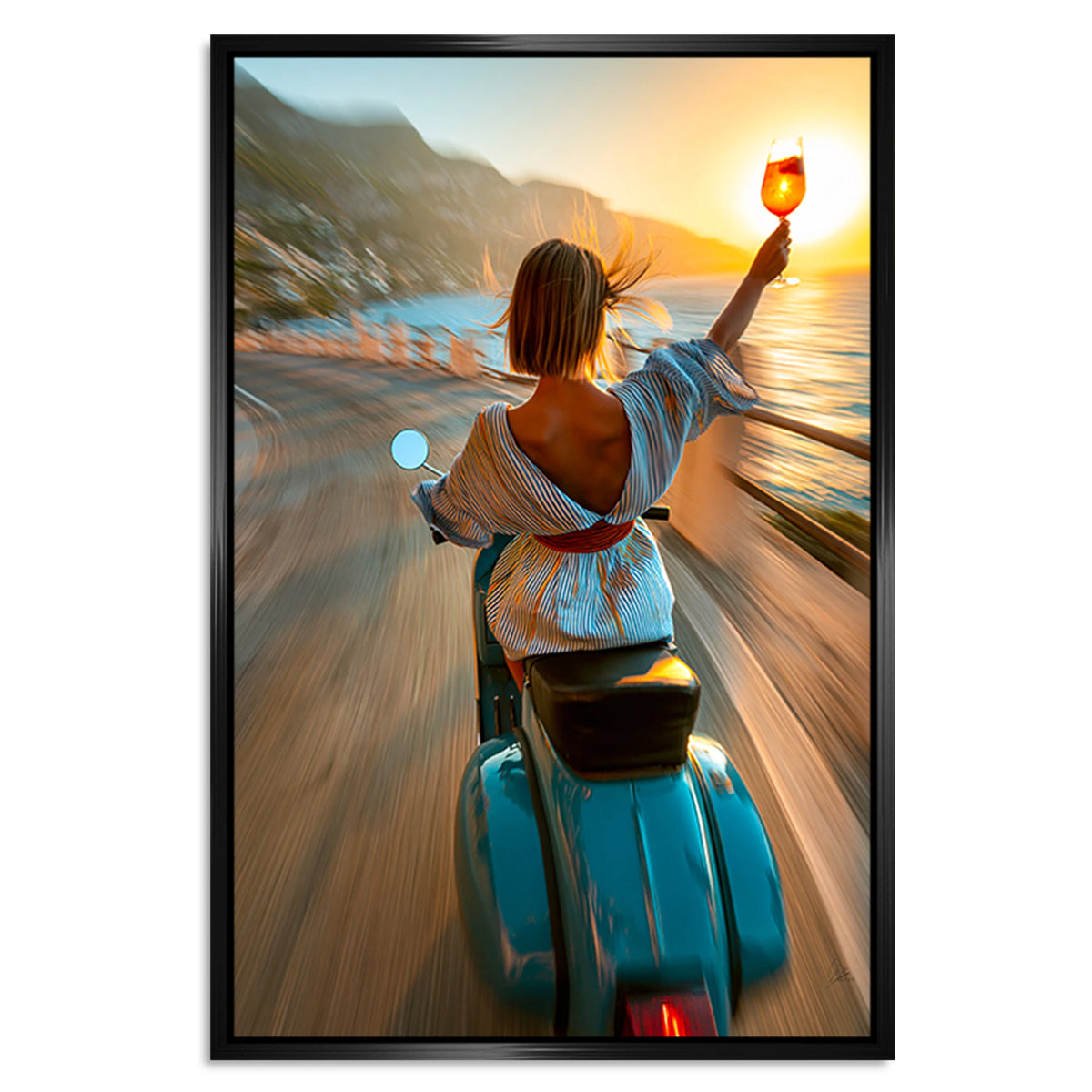 Vespa Dolce Vita Alu Dibond Wandbild