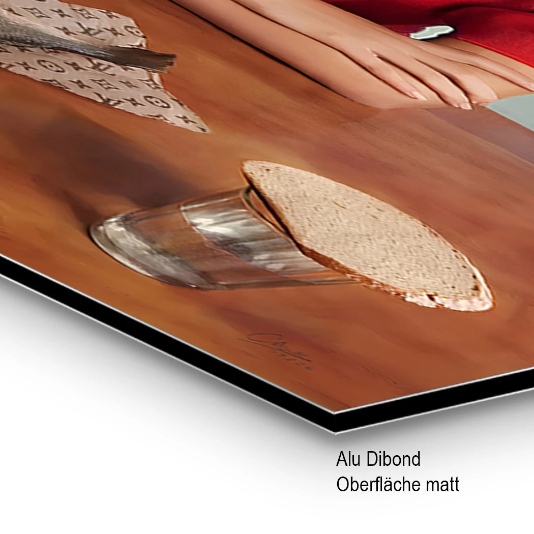 Dinner Alu Dibond Wandbild