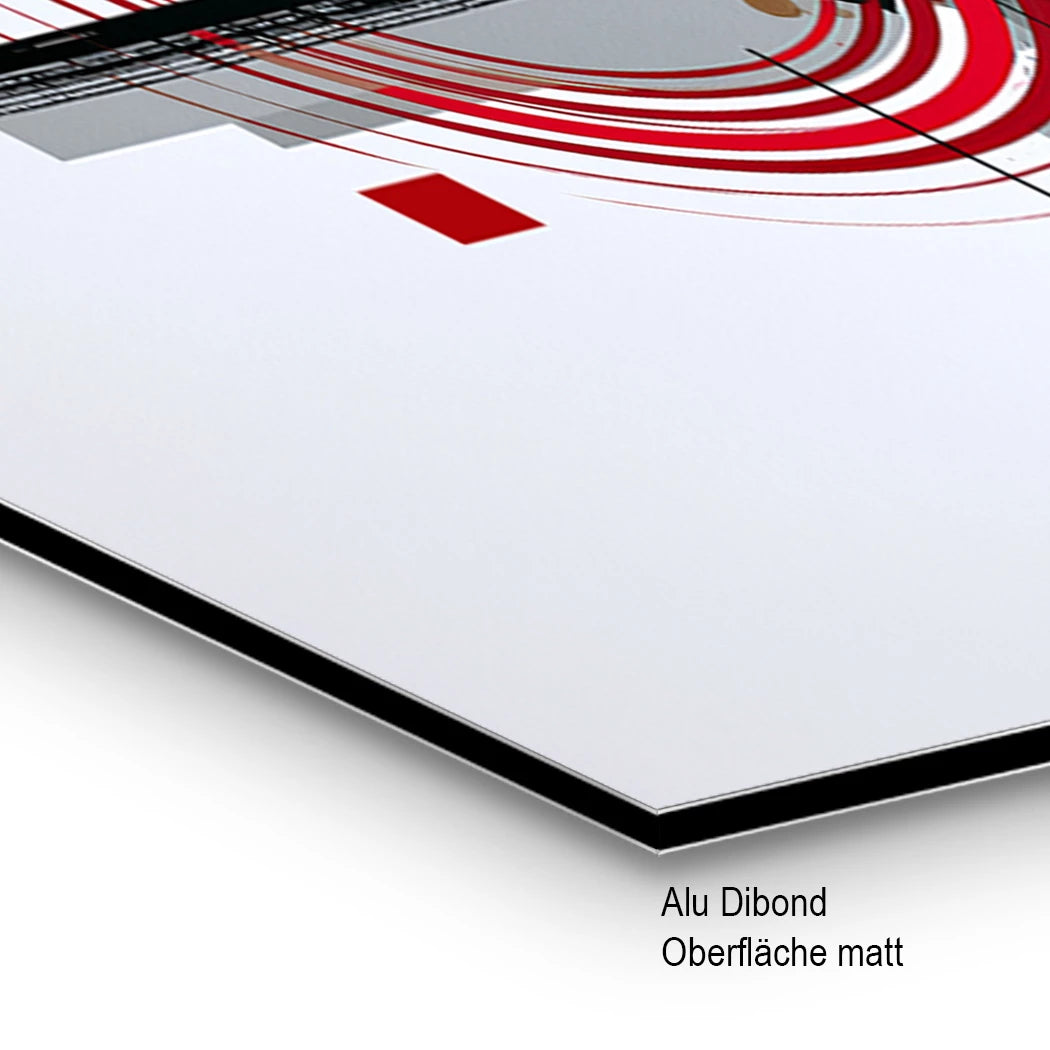 Zen Geometrie Alu Dibond Wandbild