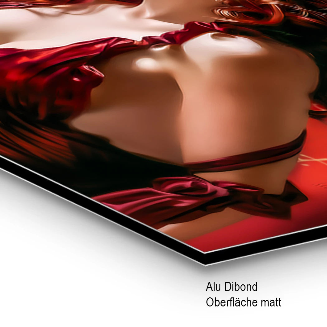 Venus in Rot Alu Dibond Wandbild