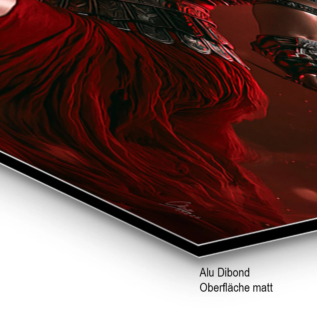 Die Gladiatorin Alu Dibond Wandbild