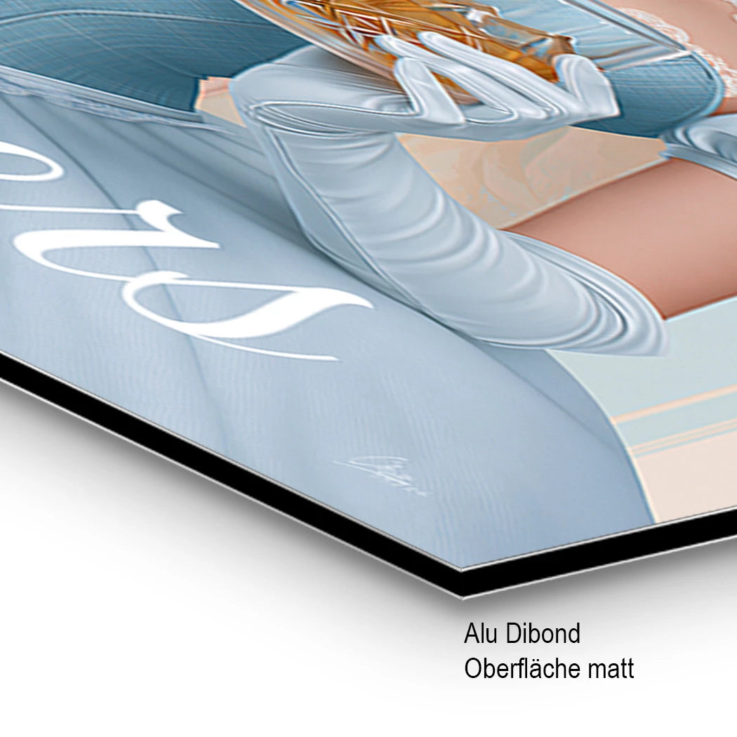 Cinderella Cheers Alu Dibond Wandbild