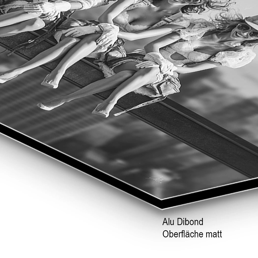 Skyline Girls AluDibond Wandbild