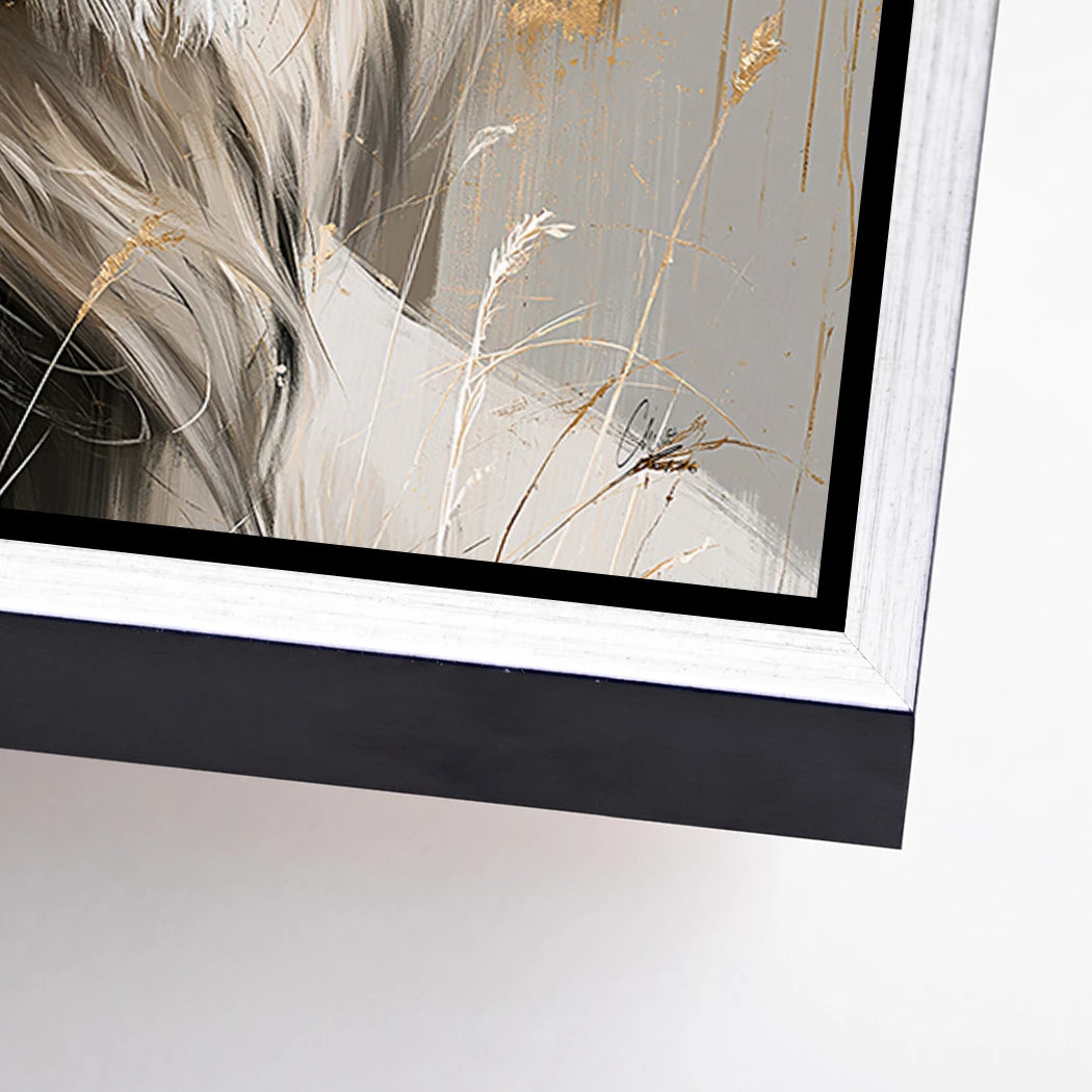 Silent Lion Alu Dibond Wandbild
