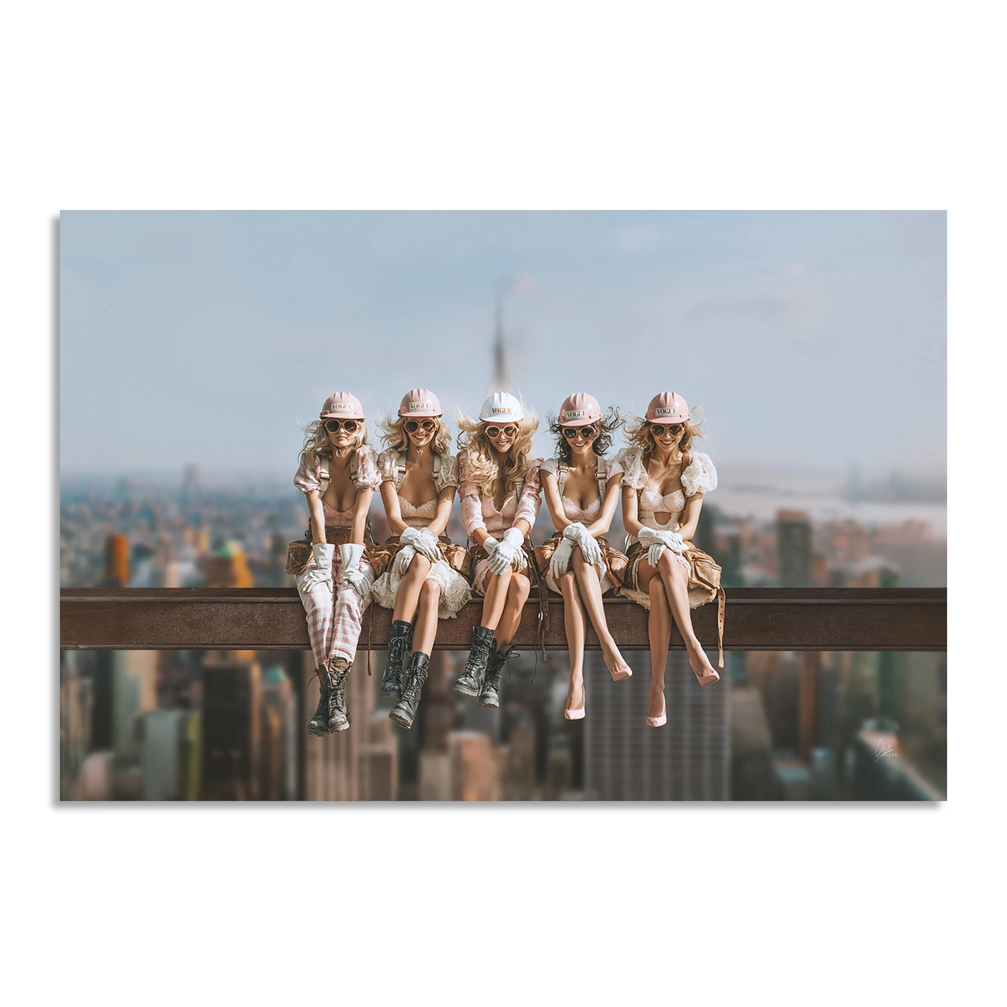 Skyline Queens AluDibond Wandbild