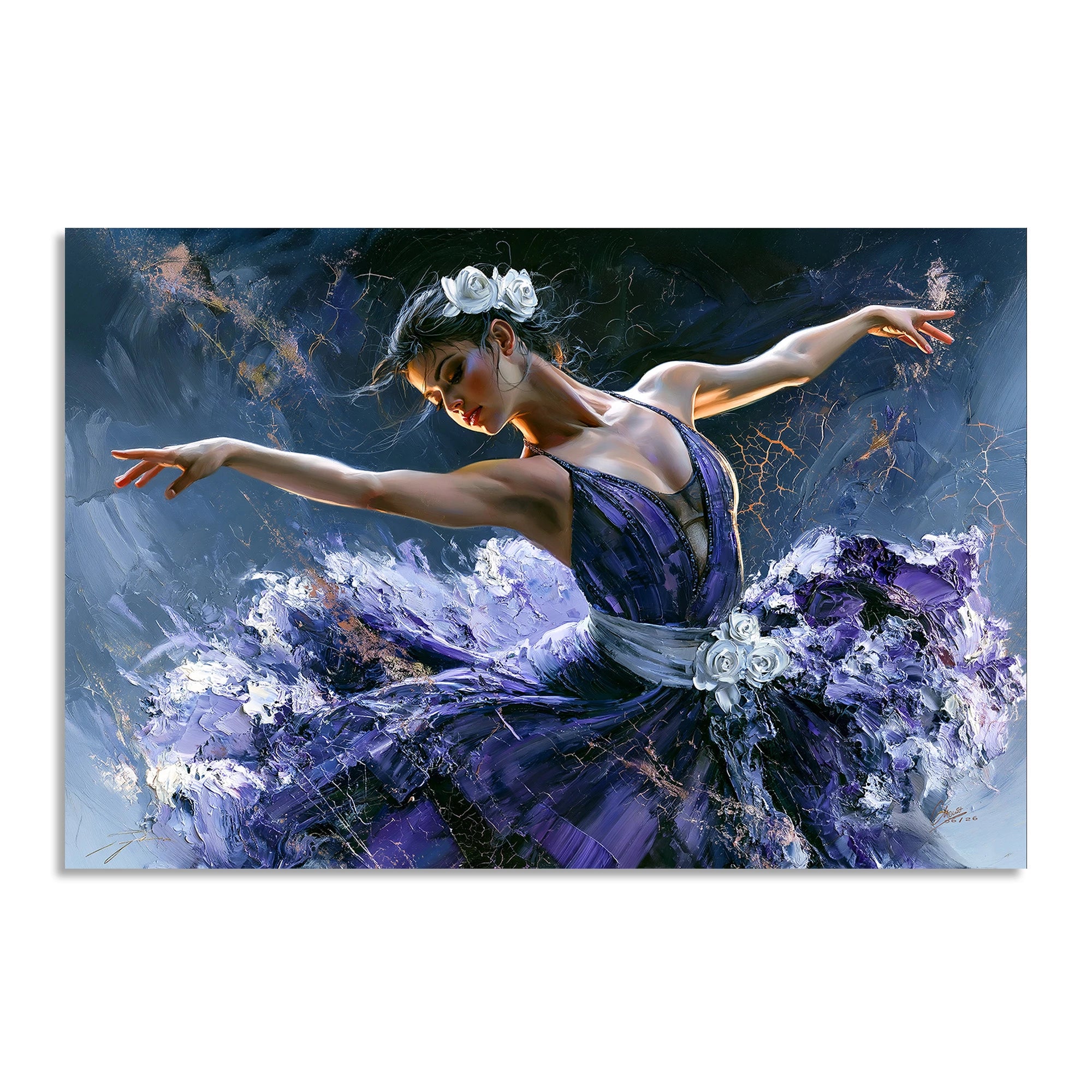 Ballerina Royal AluDibond Wandbild