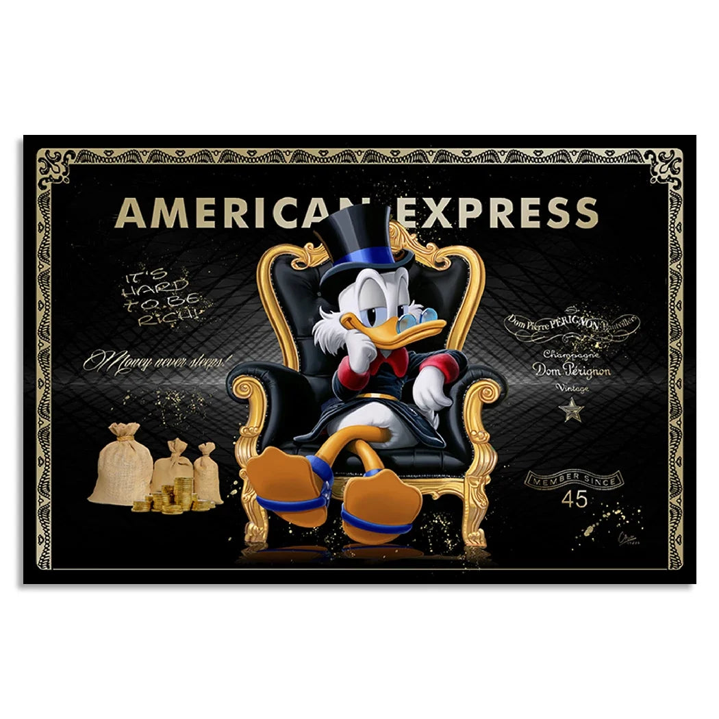 Dagobert Duck Empire AluDibond Wandbild