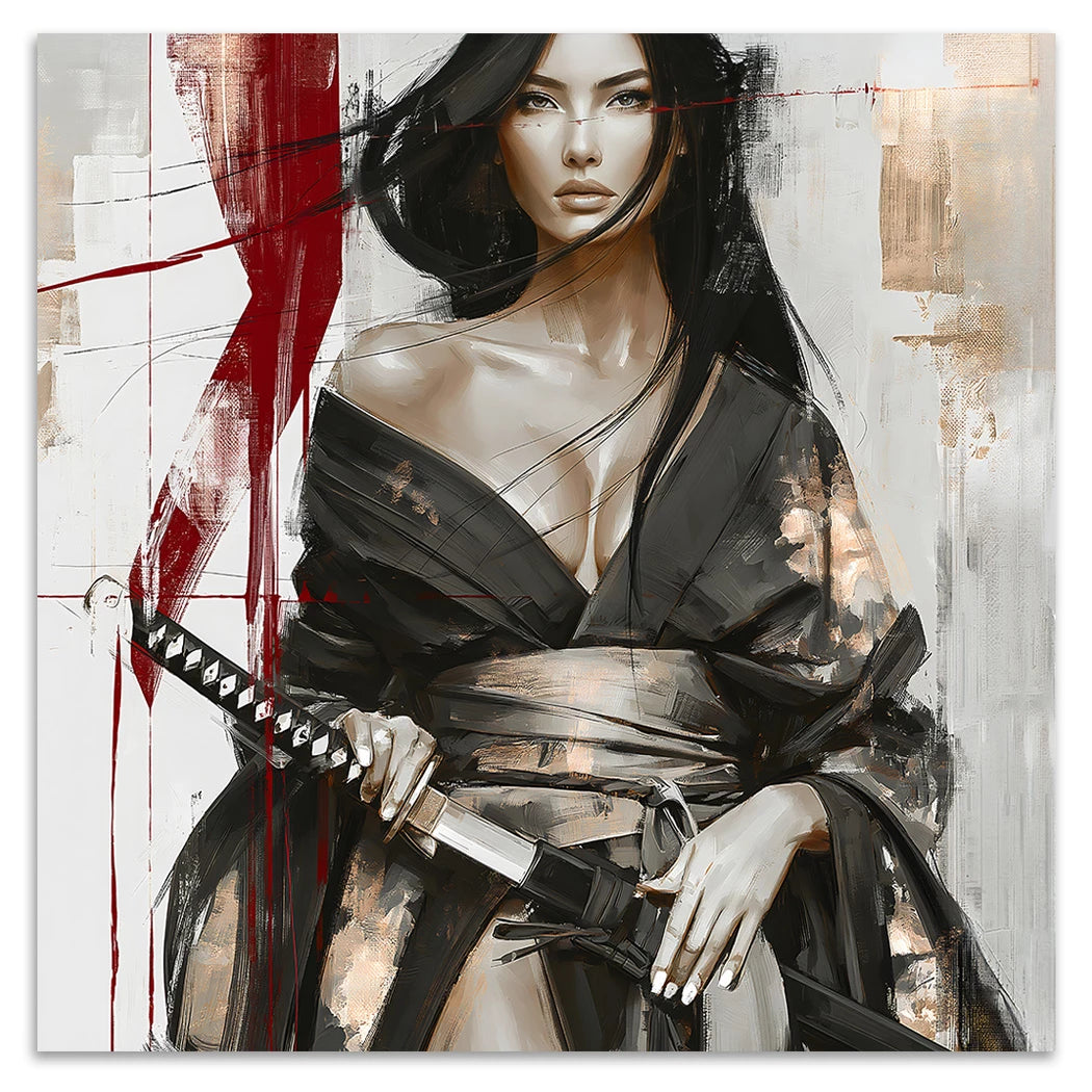 Scarlet Katana Alu Dibond Wandbild