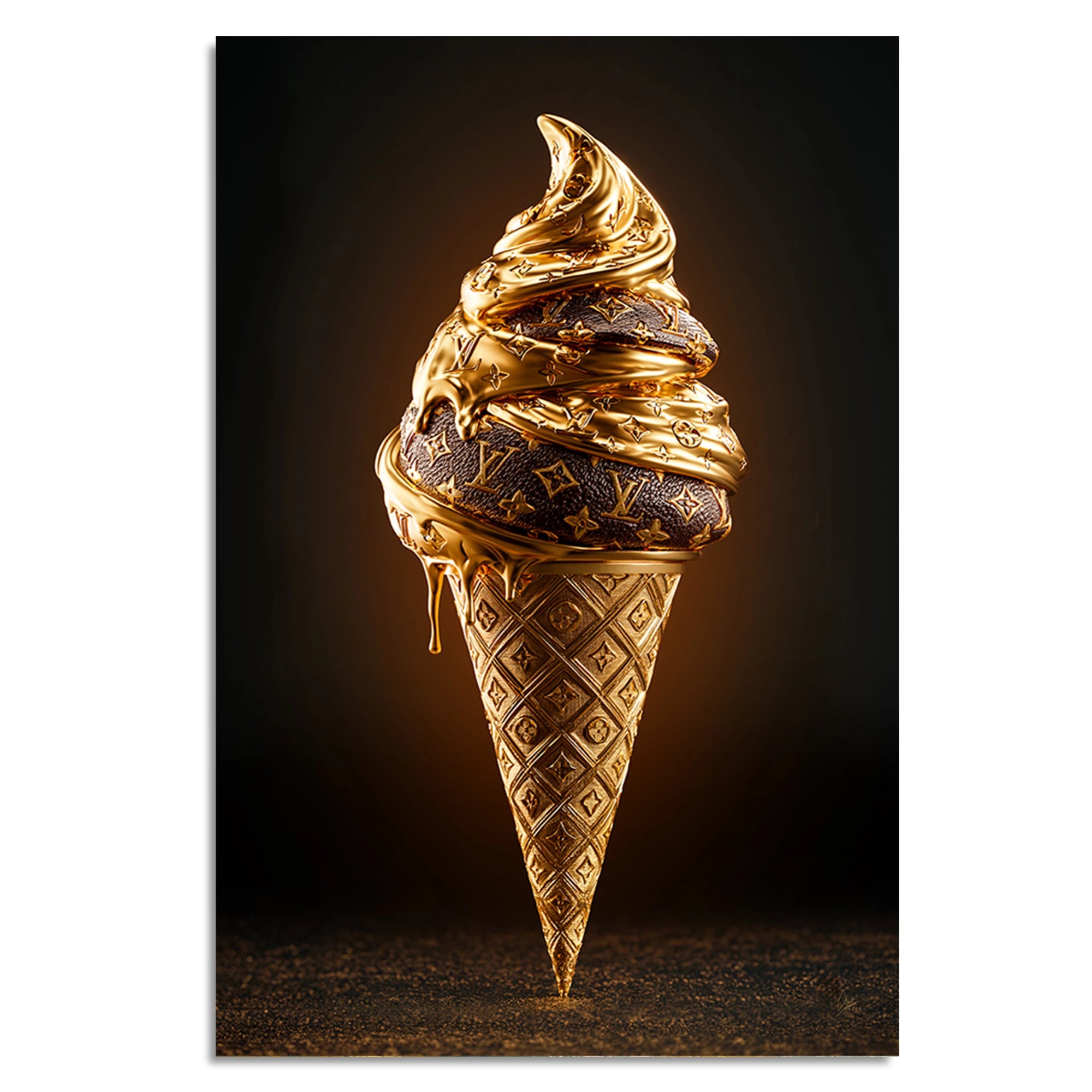 Fashion Eis Alu Dibond Wandbild