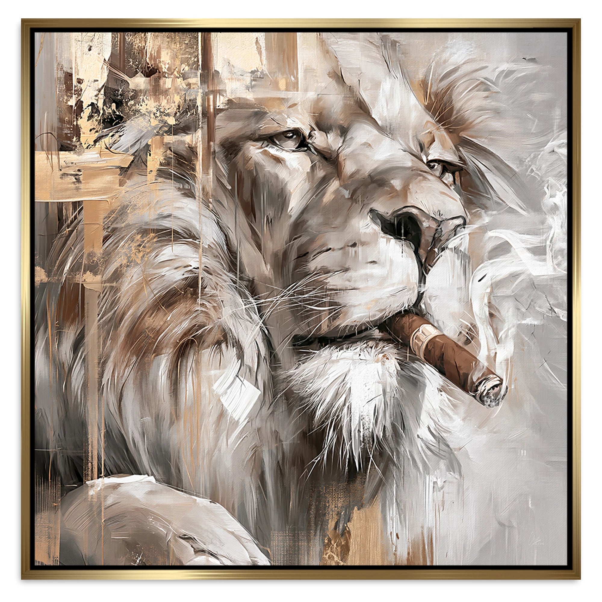 Royal Lion Alu Dibond Wandbild