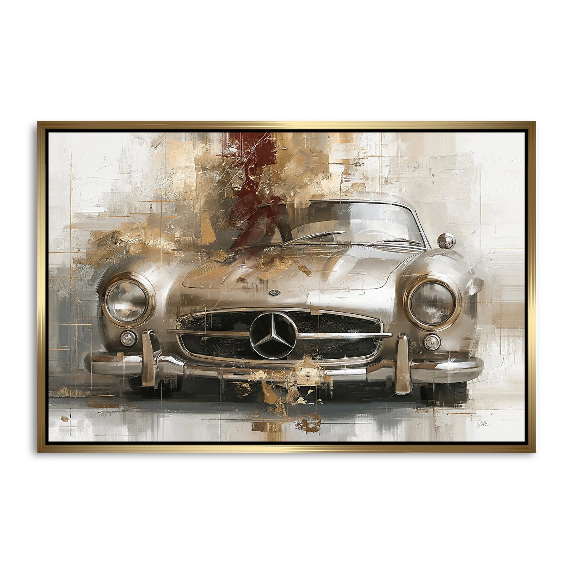 Mercedes 300SL Legende AluDibond Wandbild