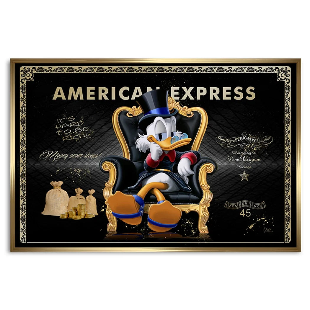 Dagobert Duck Empire AluDibond Wandbild