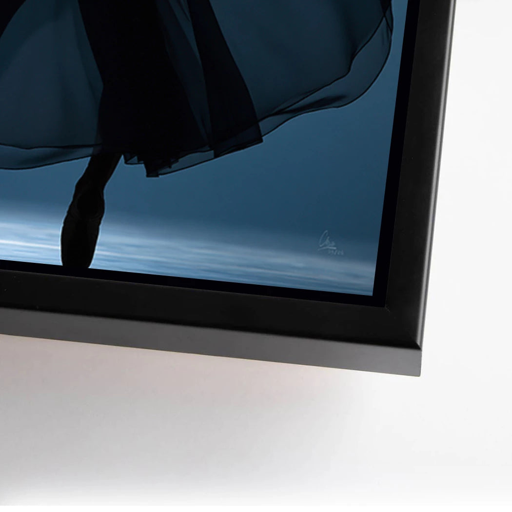 Ballerina Lichttanz Alu Dibond Wandbild