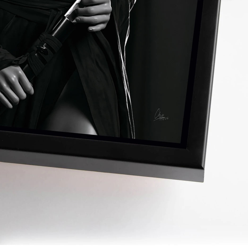 Samurai Lady Alu Dibond Wandbild