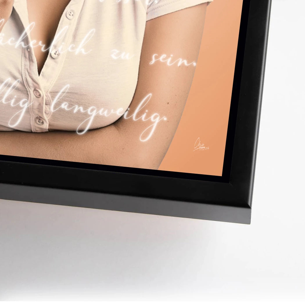 Marilyn Monroe Statement Alu Dibond Wandbild