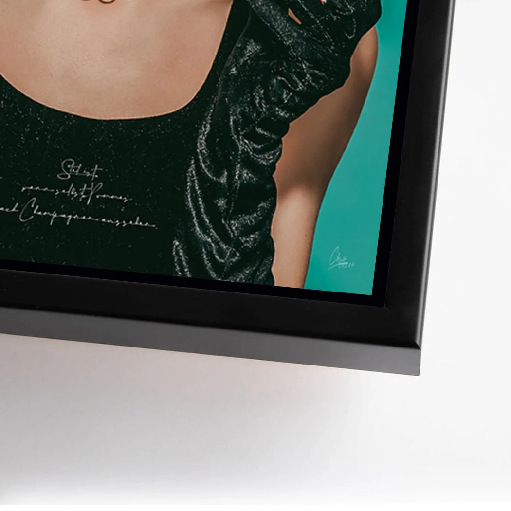 Audrey Hepburn Pommes Alu Dibond Wandbild