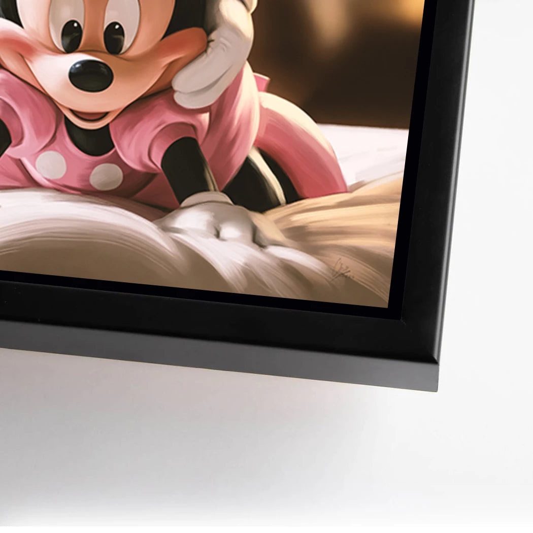 Mickey & Minnie Teamwork Alu Dibond Wandbild