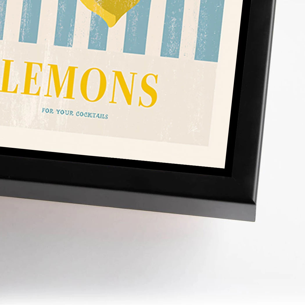 Lemons Cocktail Alu Dibond Wandbild
