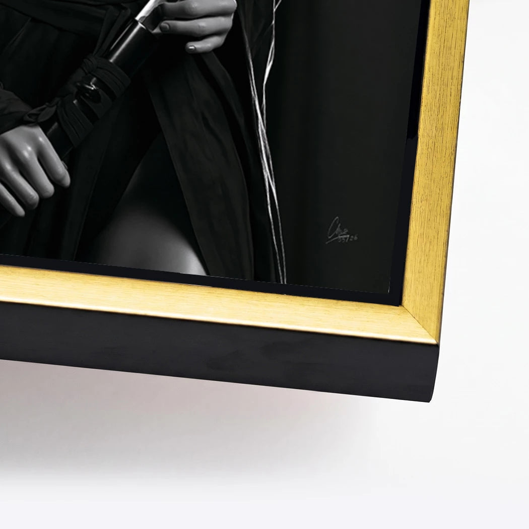 Samurai Lady Alu Dibond Wandbild