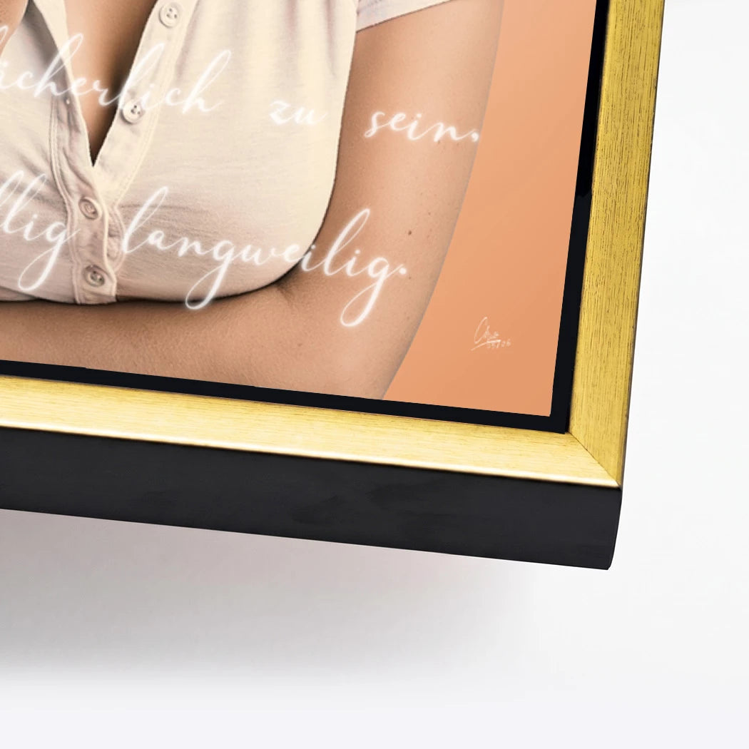 Marilyn Monroe Statement Alu Dibond Wandbild