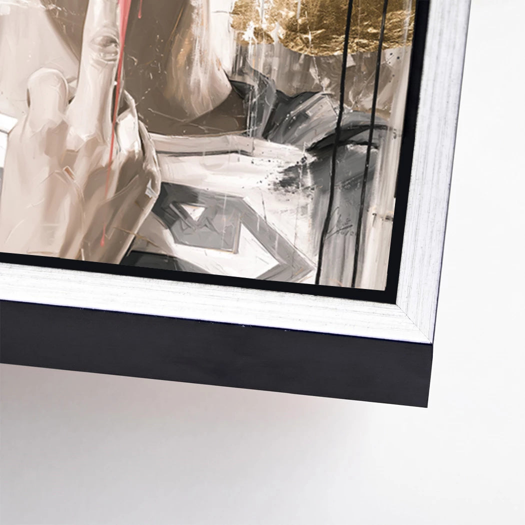 Frida Superman Alu Dibond Wandbild