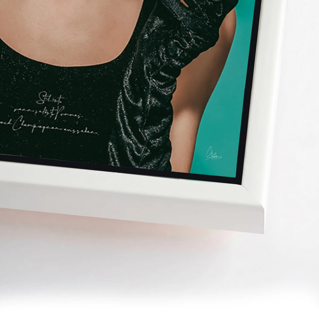 Audrey Hepburn Pommes Alu Dibond Wandbild