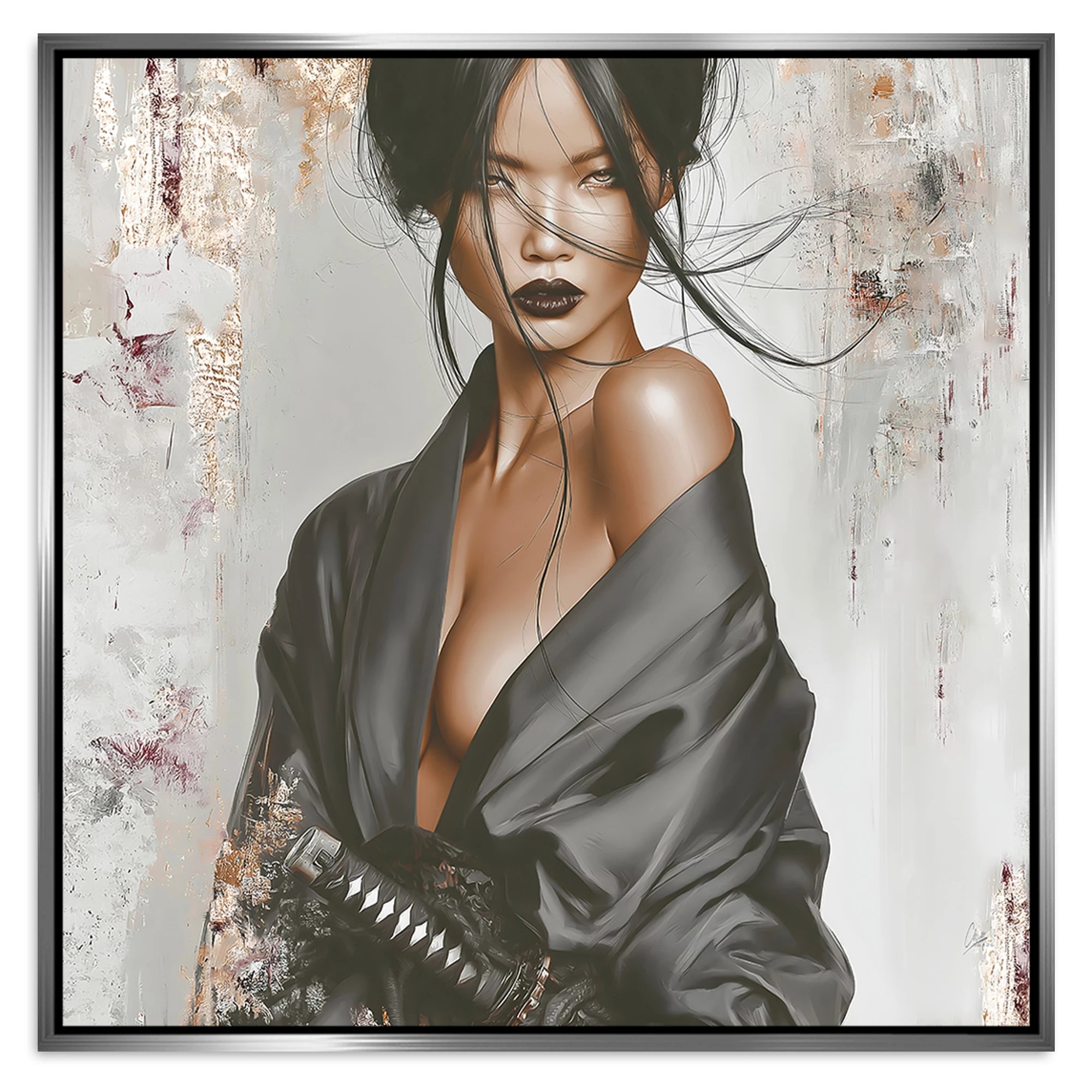 Velvet Katana Alu Dibond Wandbild