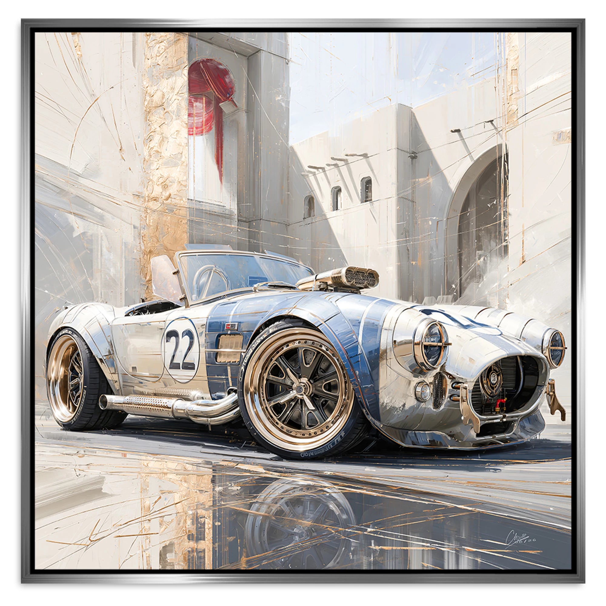 AC Cobra Velocity Alu Dibond Wandbild