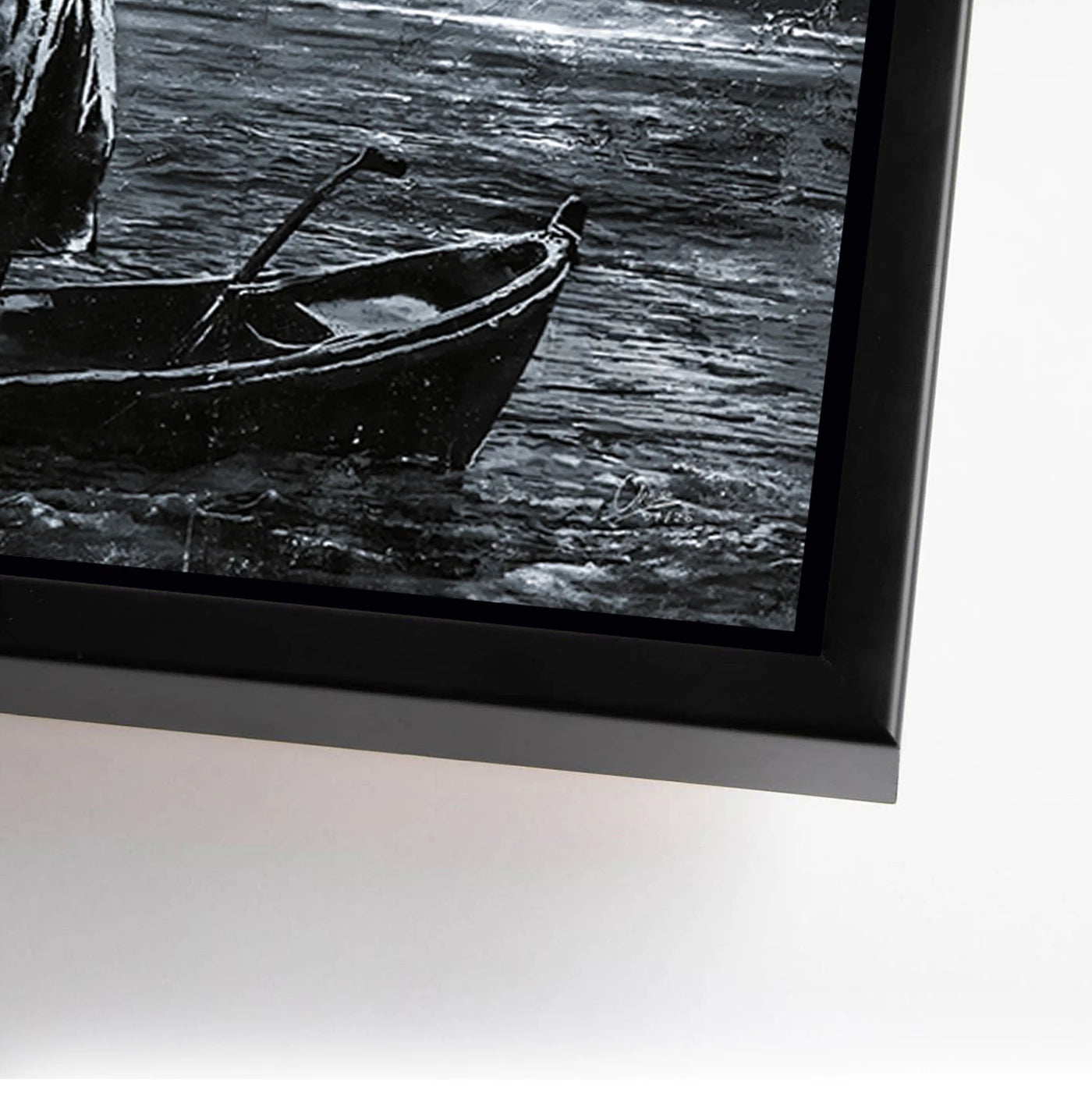 To the Moon Banksy Style AluDibond Wandbild