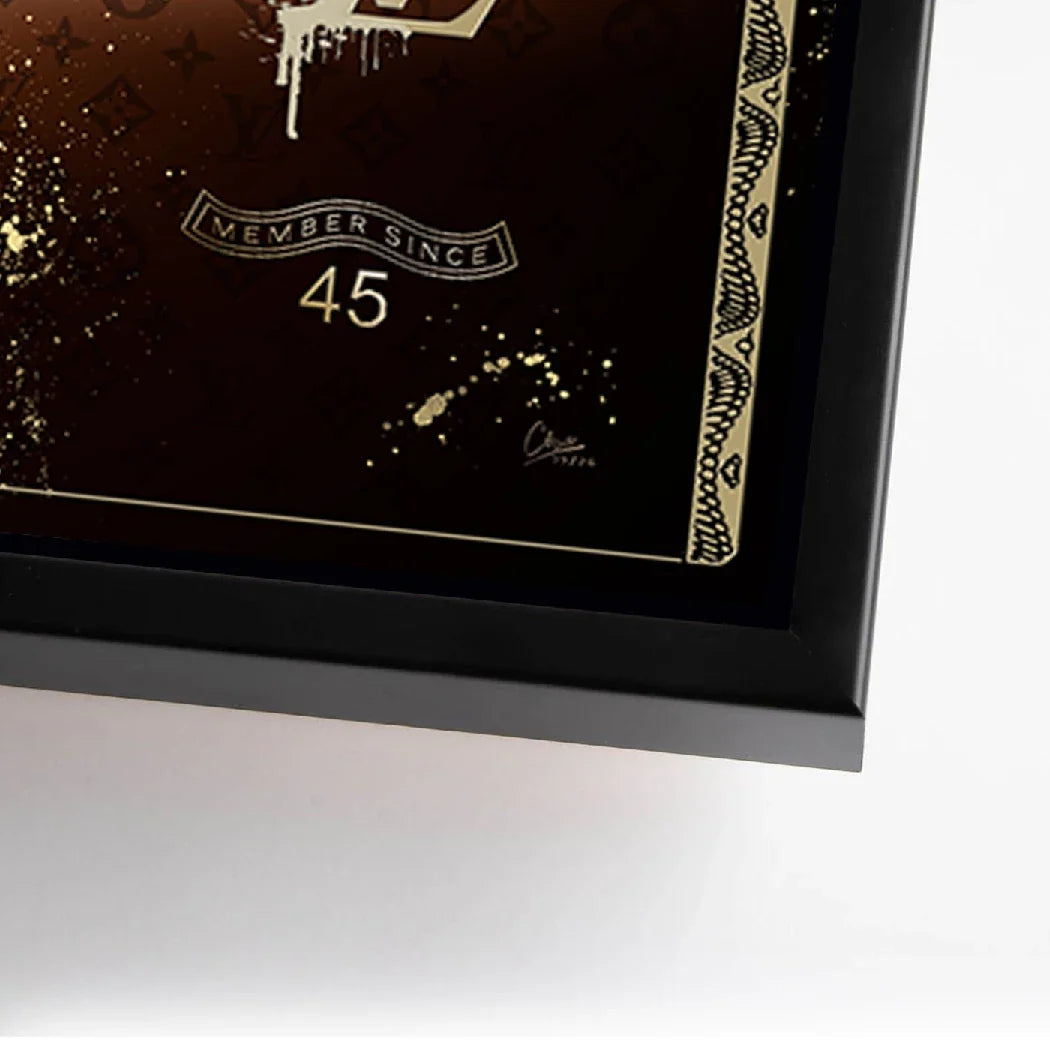 Dagobert Duck Money Power AluDibond Wandbild