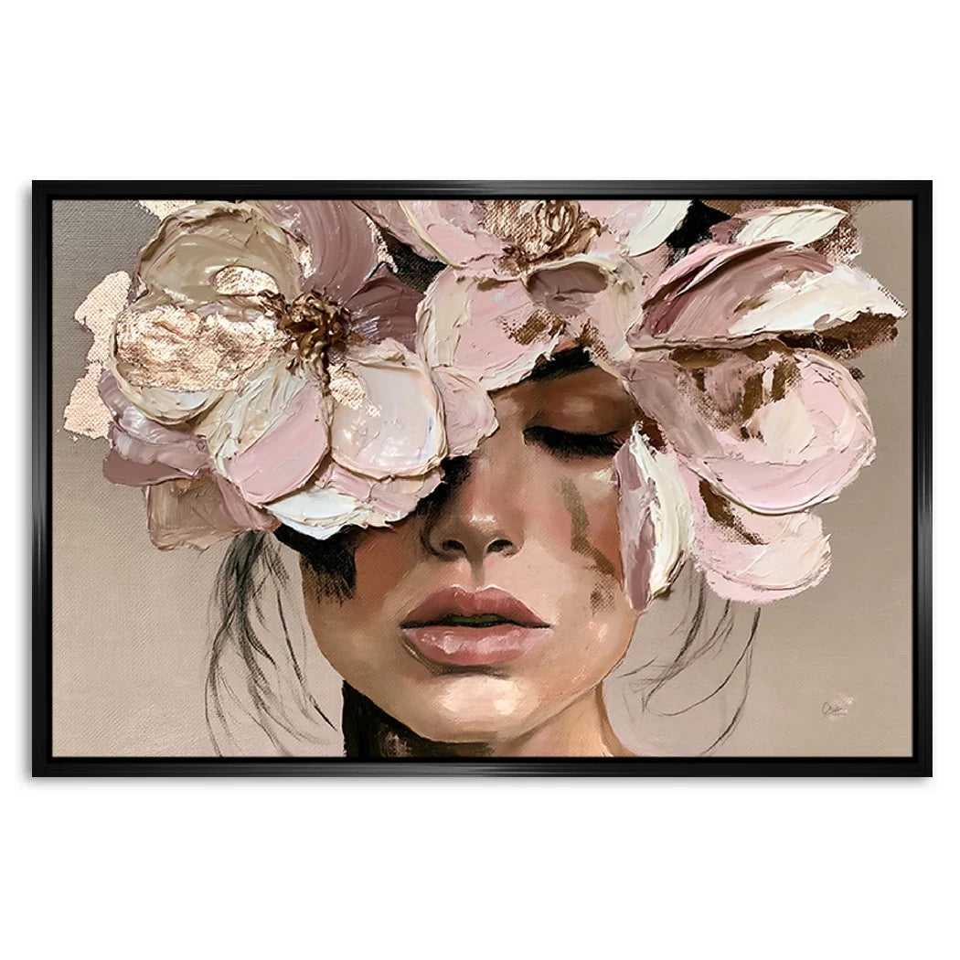 Blütenzauber Rosé AluDibond Wandbild