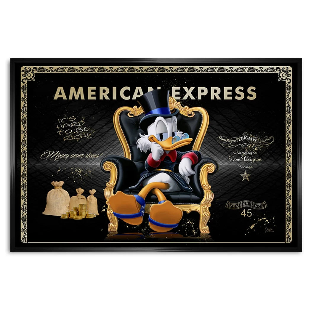 Dagobert Duck Empire AluDibond Wandbild