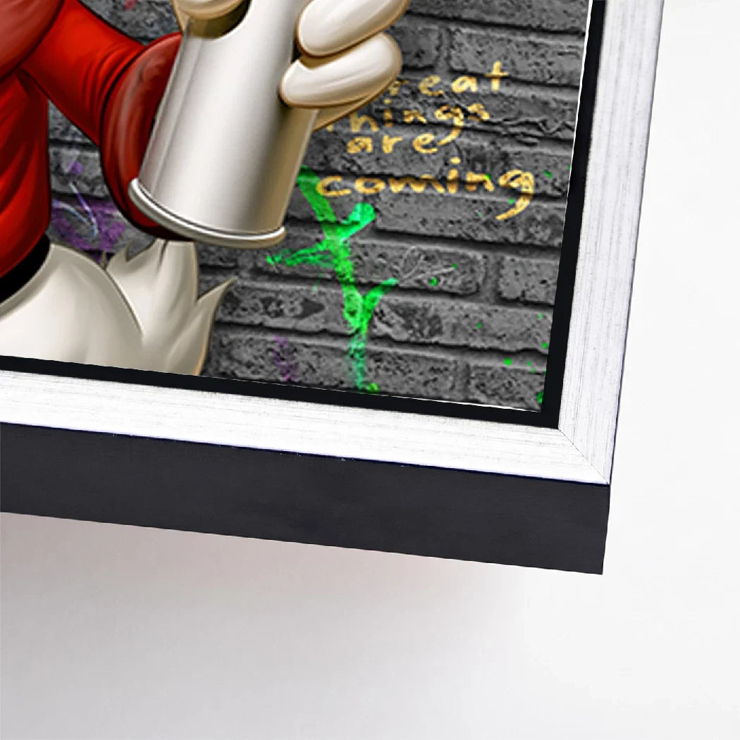Dagobert Duck Street Money AluDibond Wandbild