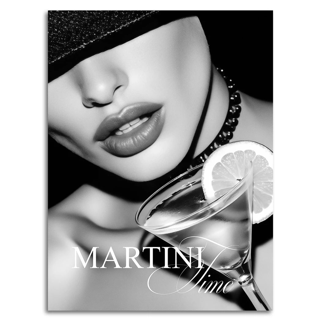 Martini Midnight Alu Dibond Wandbild